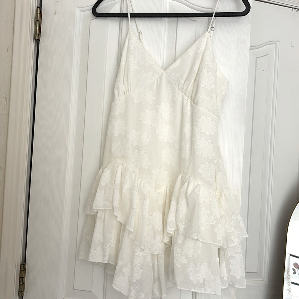 White mini dress